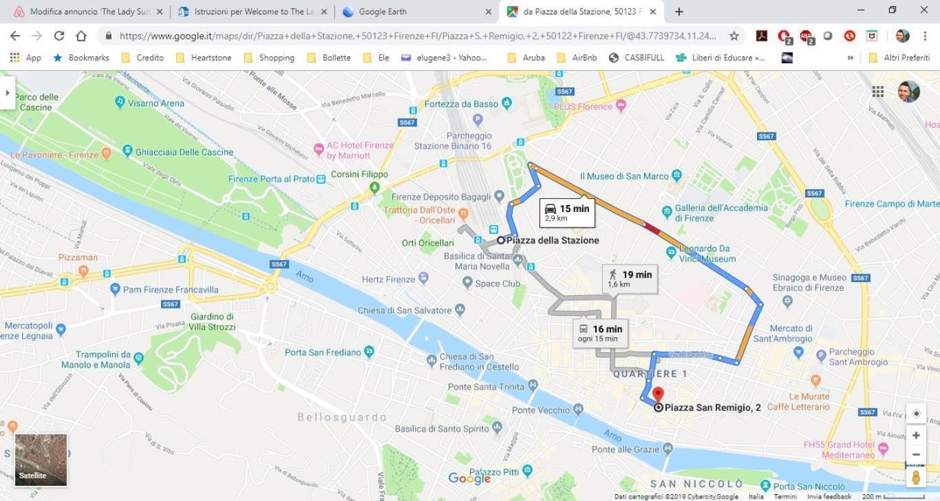 5 Min Dagli Uffizi Suite Wifi Confort Florencie Exteriér fotografie