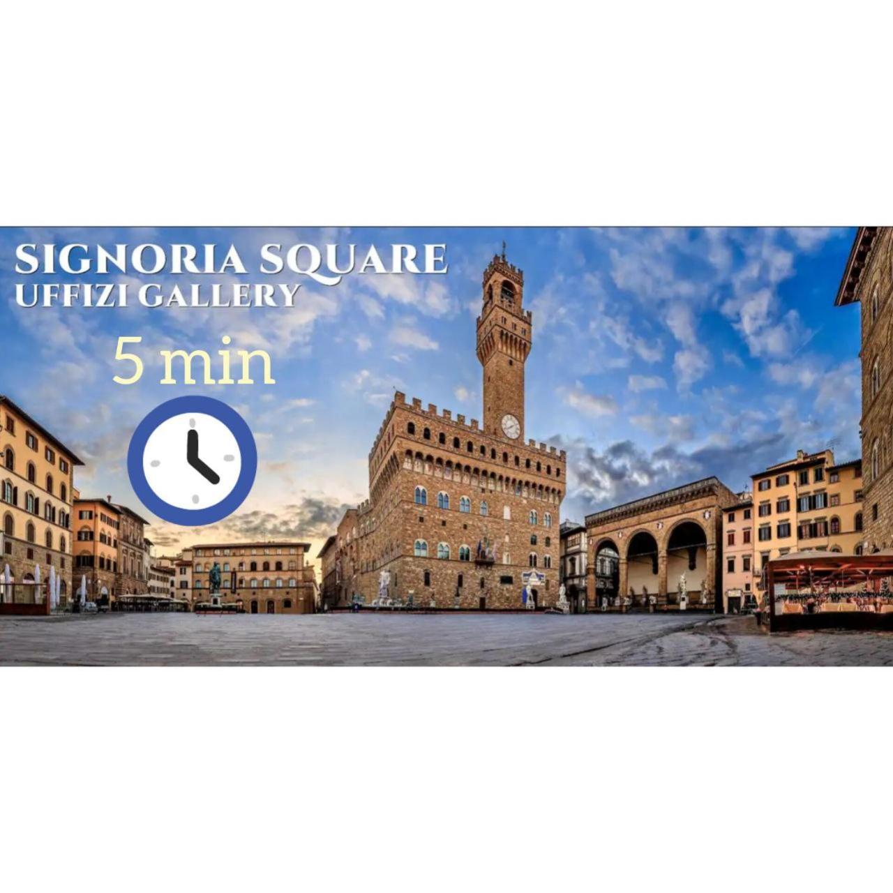 5 Min Dagli Uffizi Suite Wifi Confort Florencie Exteriér fotografie